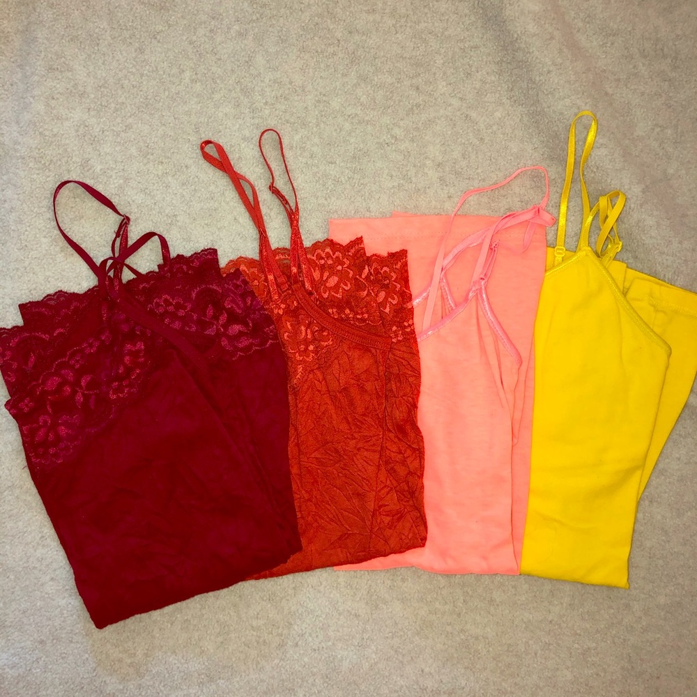 4 cami tank tops